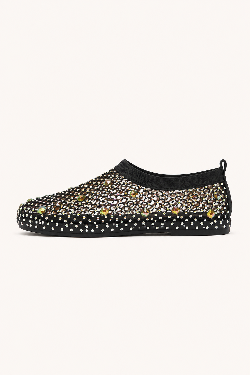 Zapatos planos mujer malla transparente pedrería frente elástico - Silja