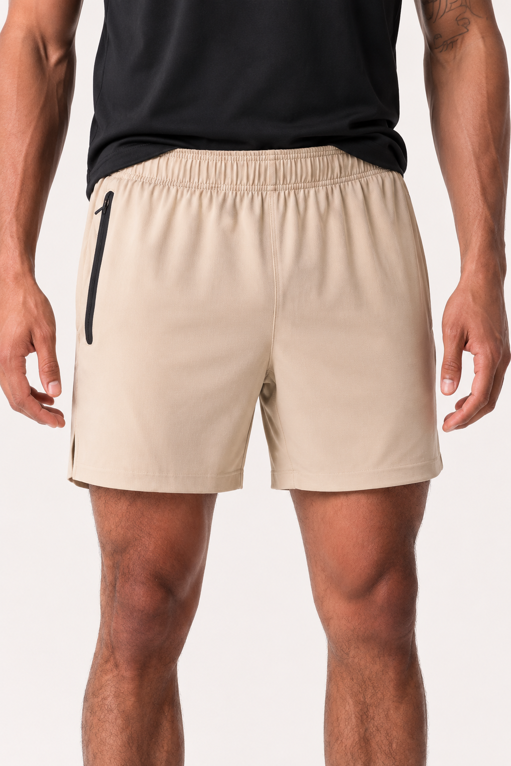 Short deportivo hombre cintura elástica bolsillo lateral cierre verano - Gaspar