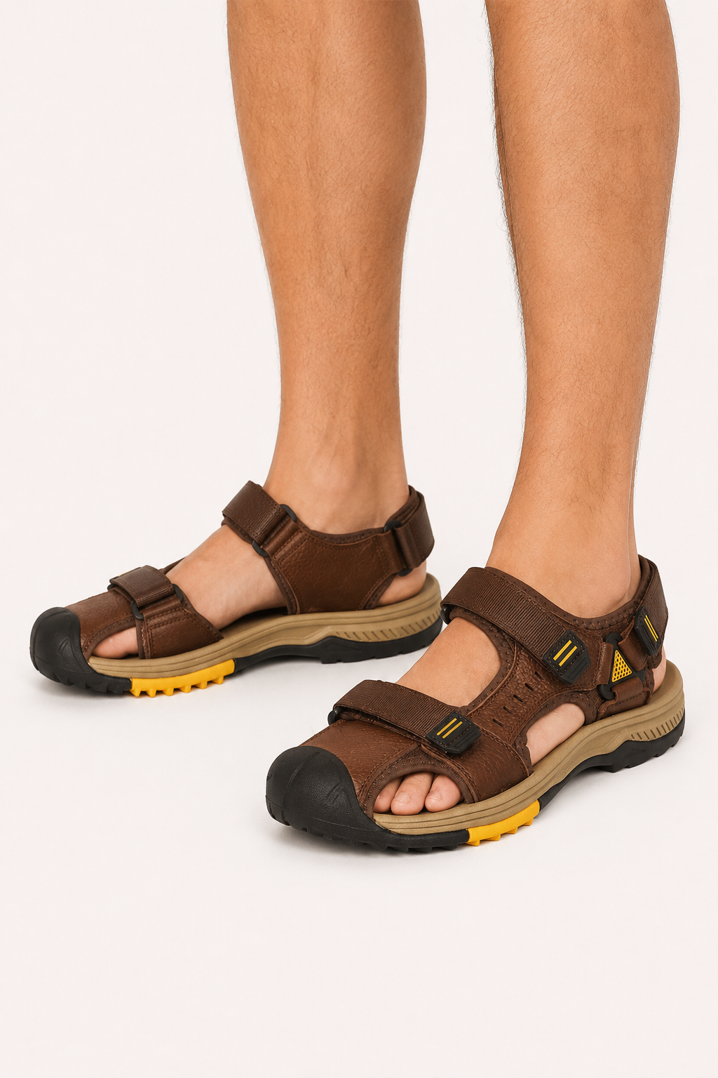 Sandalias hombre punta cerrada trekking tiras regulables suela gruesa - Falko