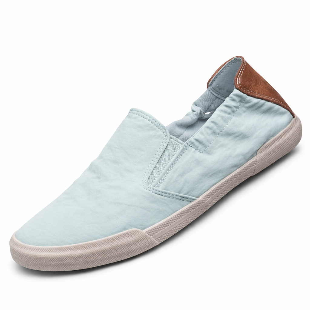 Mocasines para hombre lona lisa sin cordones - Mateo