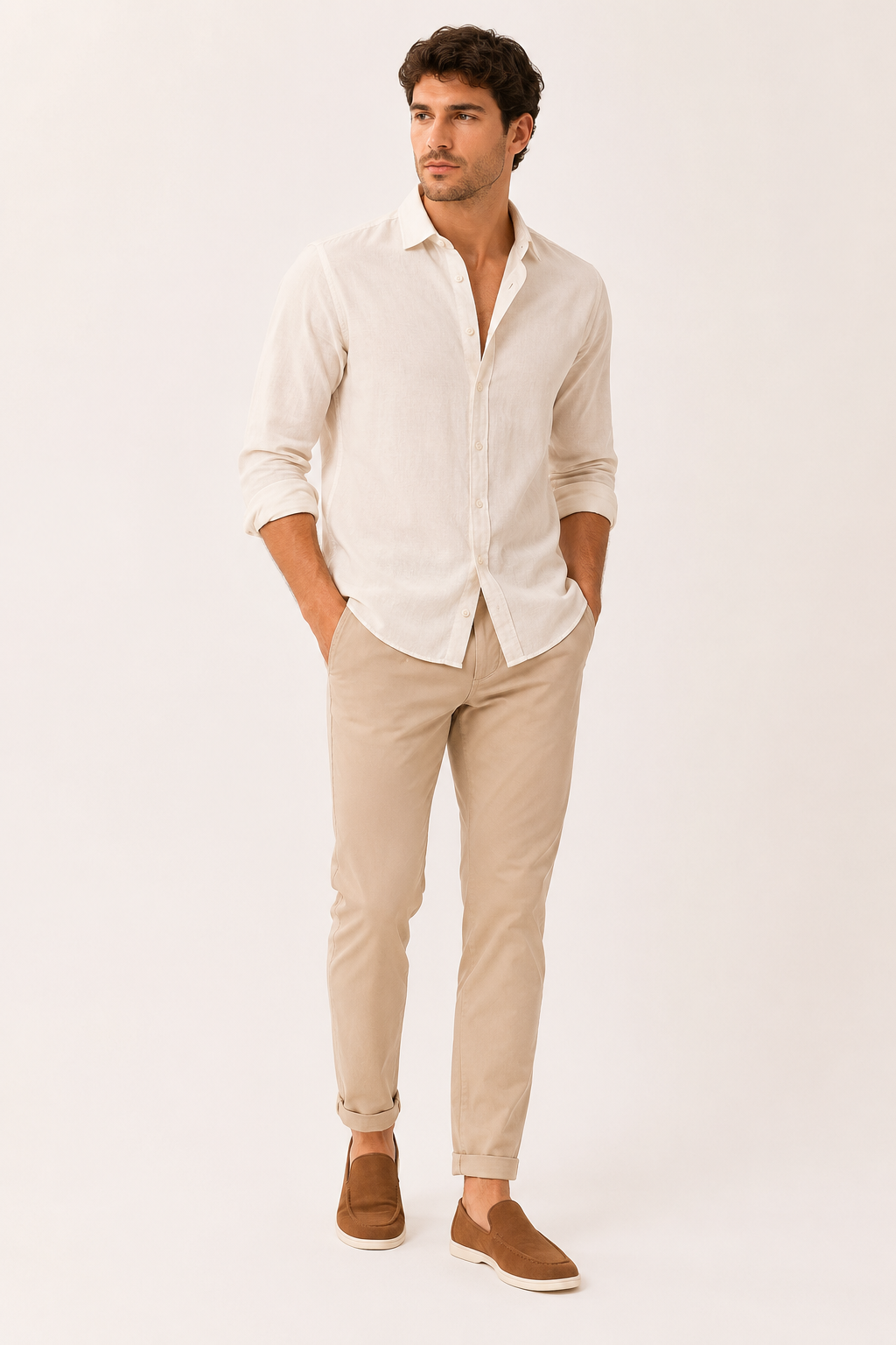Mocasines hombre slip on pala cerrada costura marcada uso diario - John