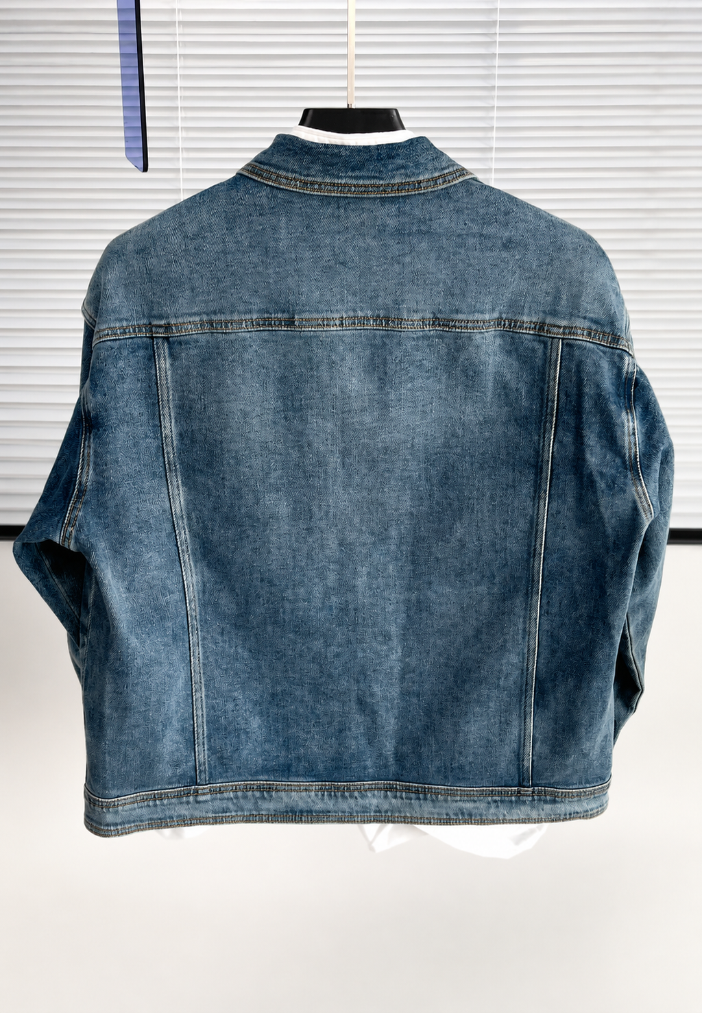 Chaqueta vaquera hombre bolsillos grandes efecto lavado corte recto funcional - Kaspar