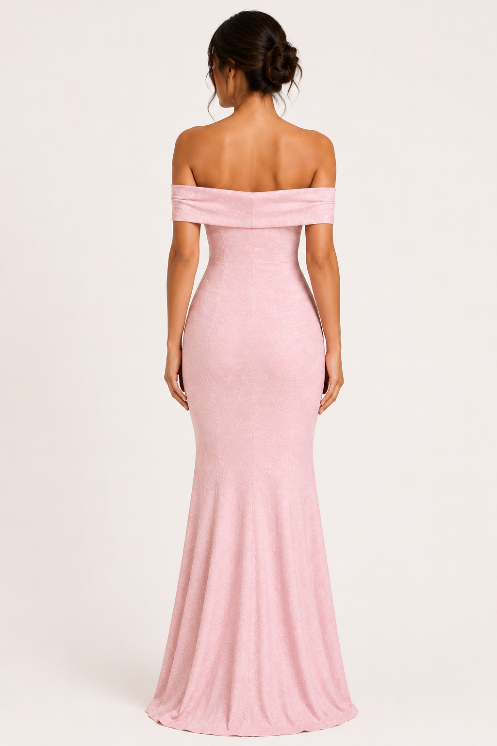 Vestido largo mujer boda sirena hombros descubiertos ajustado elegante - Anja