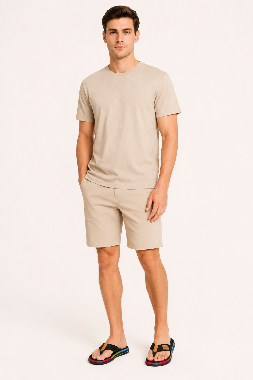 Sandalias dedo hombre tira textil ancha empeine diseño abierto playa - Armin