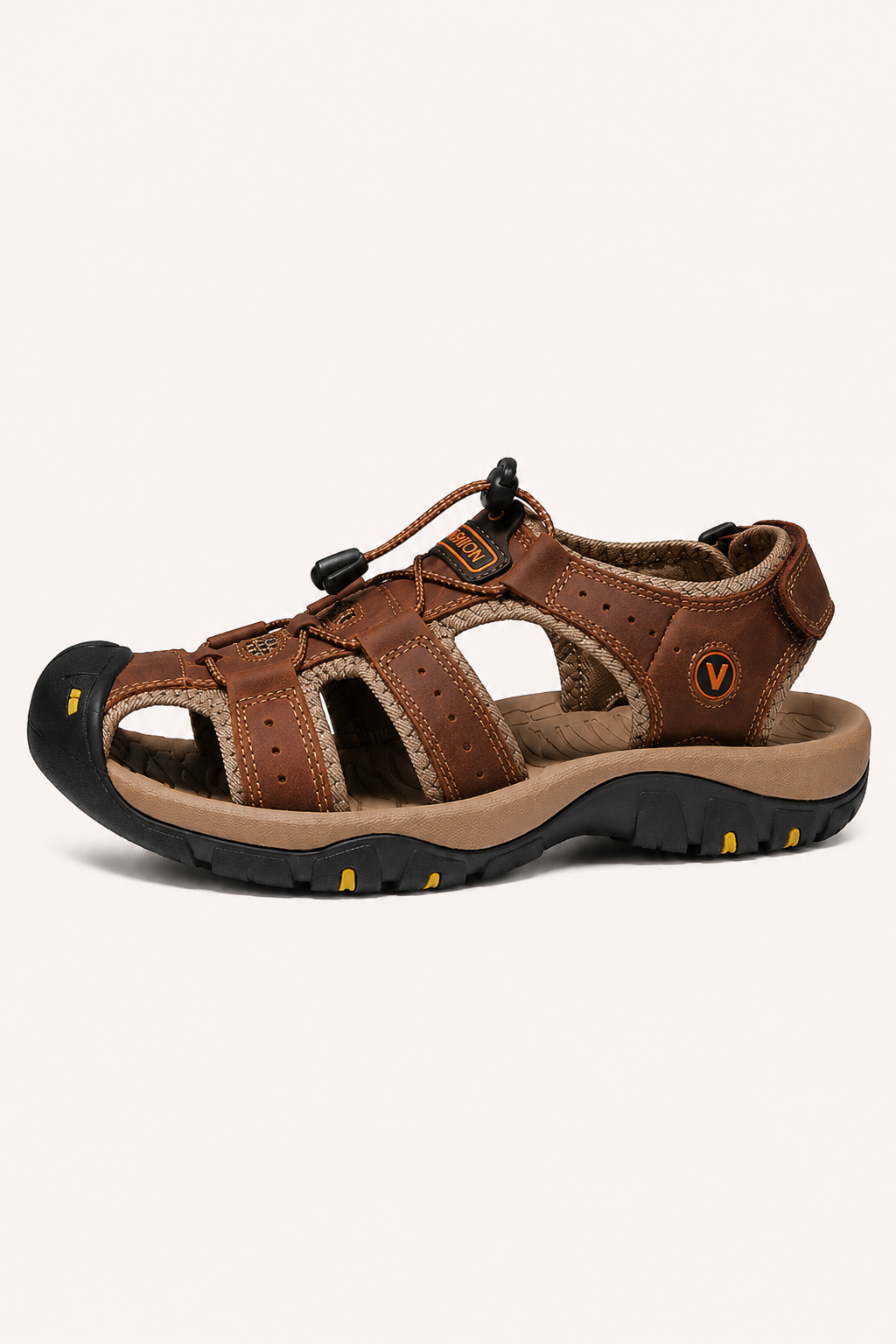 Sandalias hombre trekking puntera reforzada cordón empeine tiras anchas - Viktor