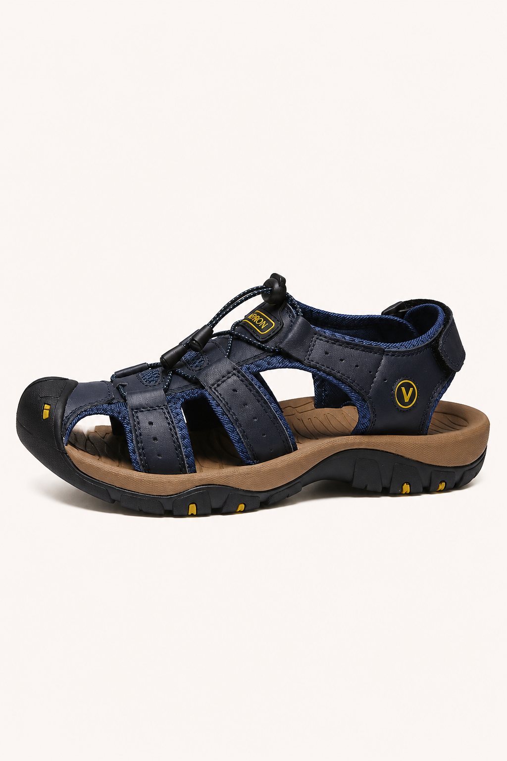 Sandalias hombre trekking puntera reforzada cordón empeine tiras anchas - Viktor