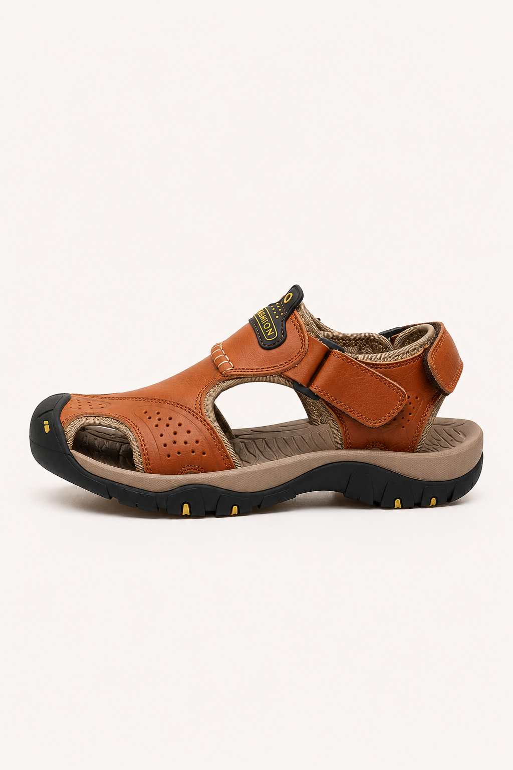 Sandalias hombre trekking puntera reforzada velcro laterales abiertos casual - Theo