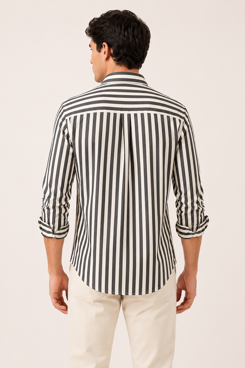 Camisa hombre rayas relaxed fit versátil primavera verano - Gerhard