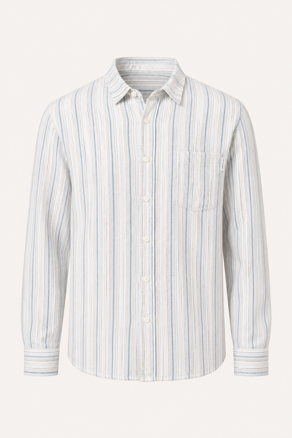 Camisa hombre rayas verticales elegante casual verano mediterráneo - Ralf