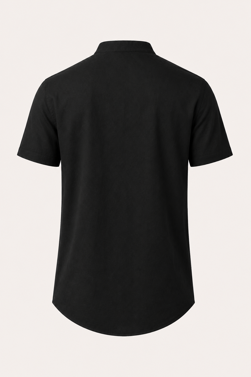 Camisa hombre cuello mao manga corta botonadura frontal casual verano - Lorenz
