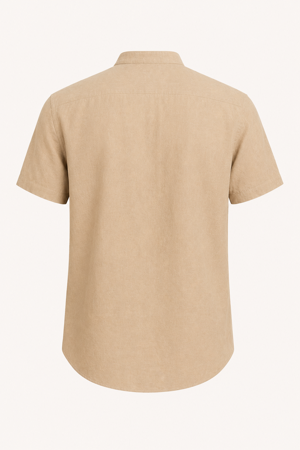 Camisa hombre cuello mao manga corta botonadura frontal casual verano - Lorenz