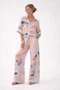 Conjunto femenino con estampado para mujer - Zara