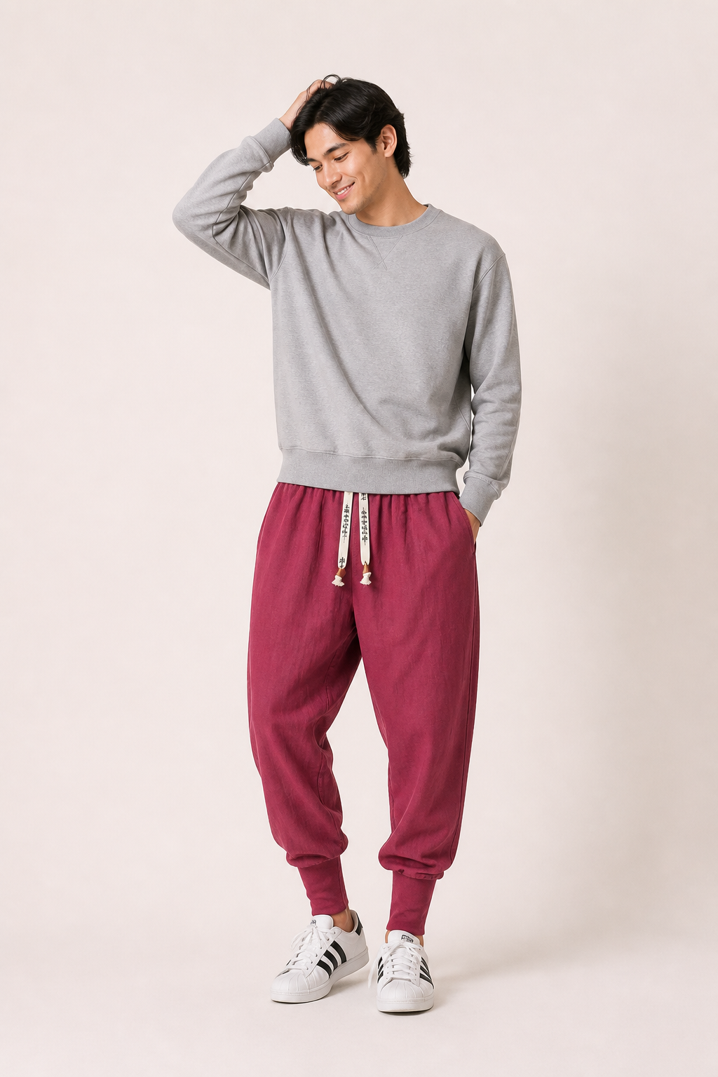 Pantalón jogger hombre cintura elástica cordón cómodo uso diario - Rayan