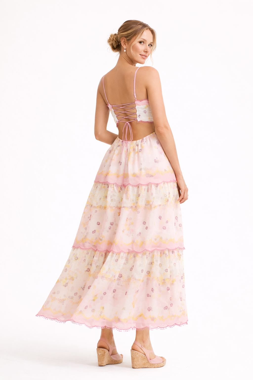 Vestido midi multicolor perfecto para la temporada primaveral - Michela