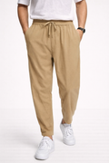Pantalón jogger en lino con cordón ajustable para hombre - Najim