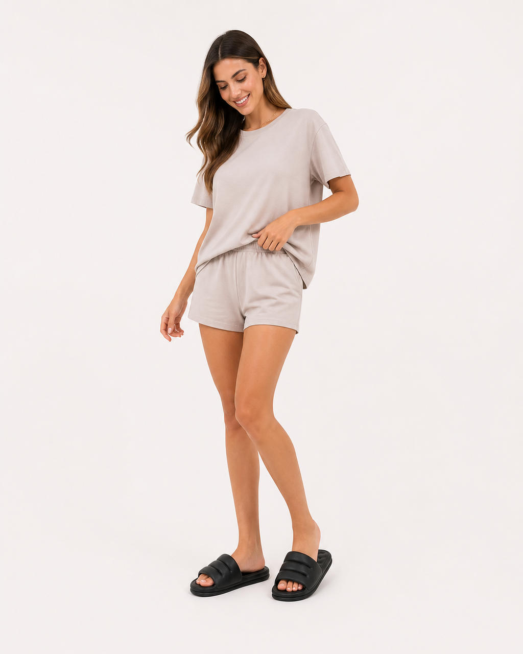 Sandalias planas mujer acolchadas slider empeine abierto verano - Ingrid