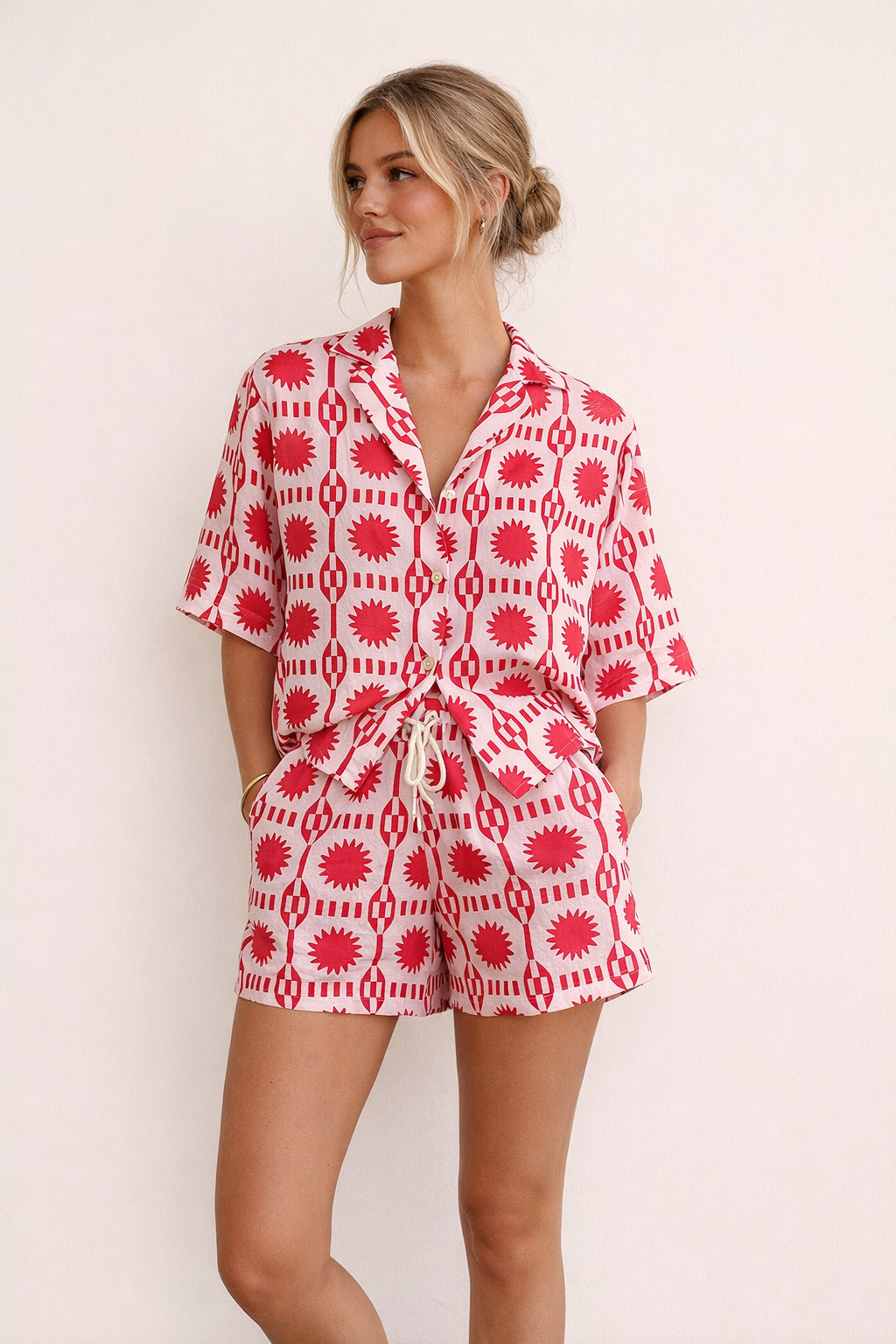 Conjunto estampado para mujer estilo casual y cómodo de verano - Silvia