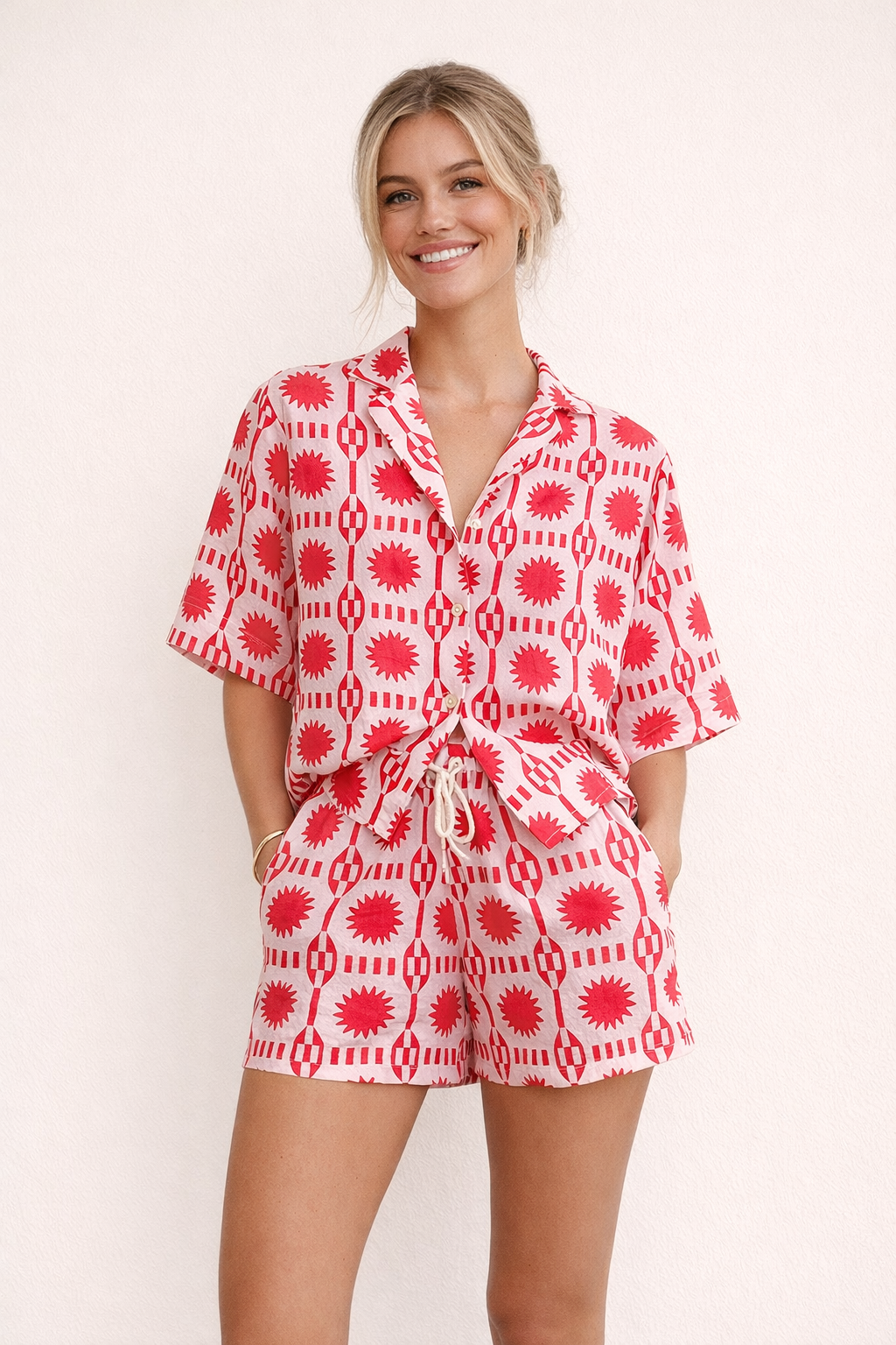 Conjunto estampado para mujer estilo casual y cómodo de verano - Silvia