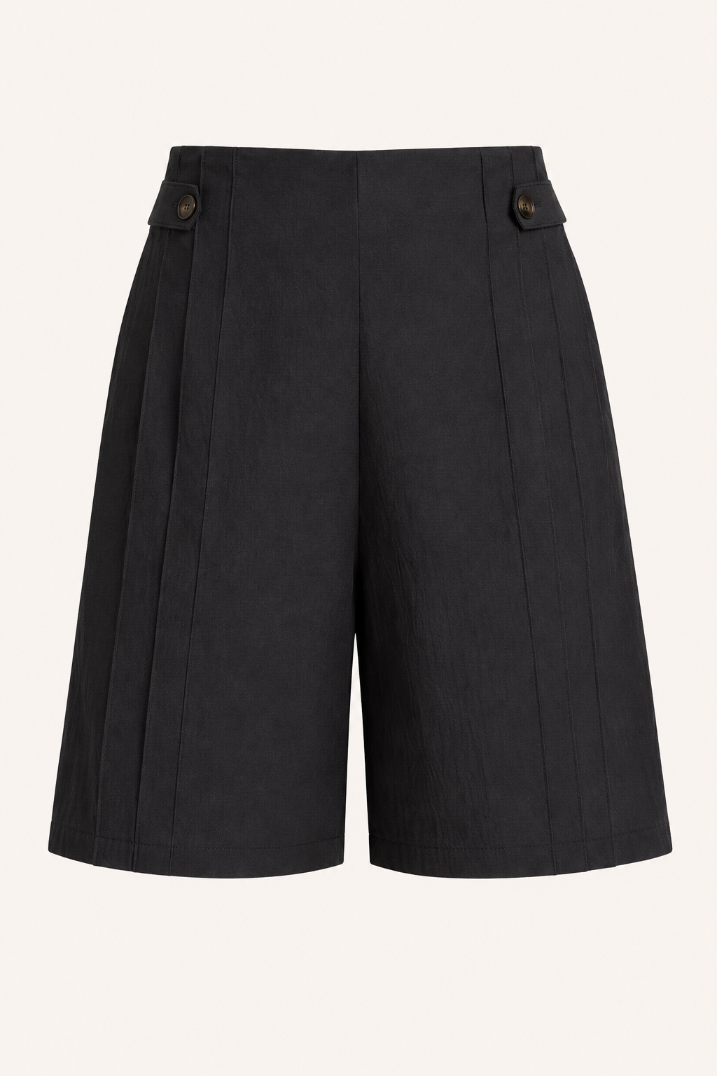 Short mujer tiro alto botones laterales pinzas frontales bolsillos verano - Maren
