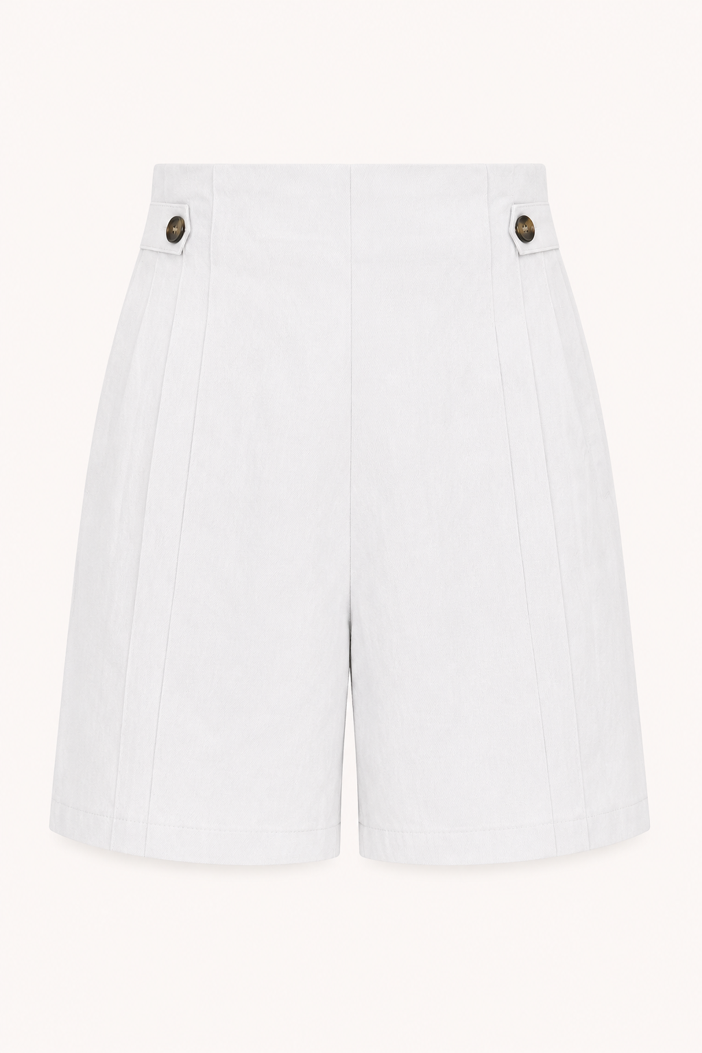 Short mujer tiro alto botones laterales pinzas frontales bolsillos - Maren
