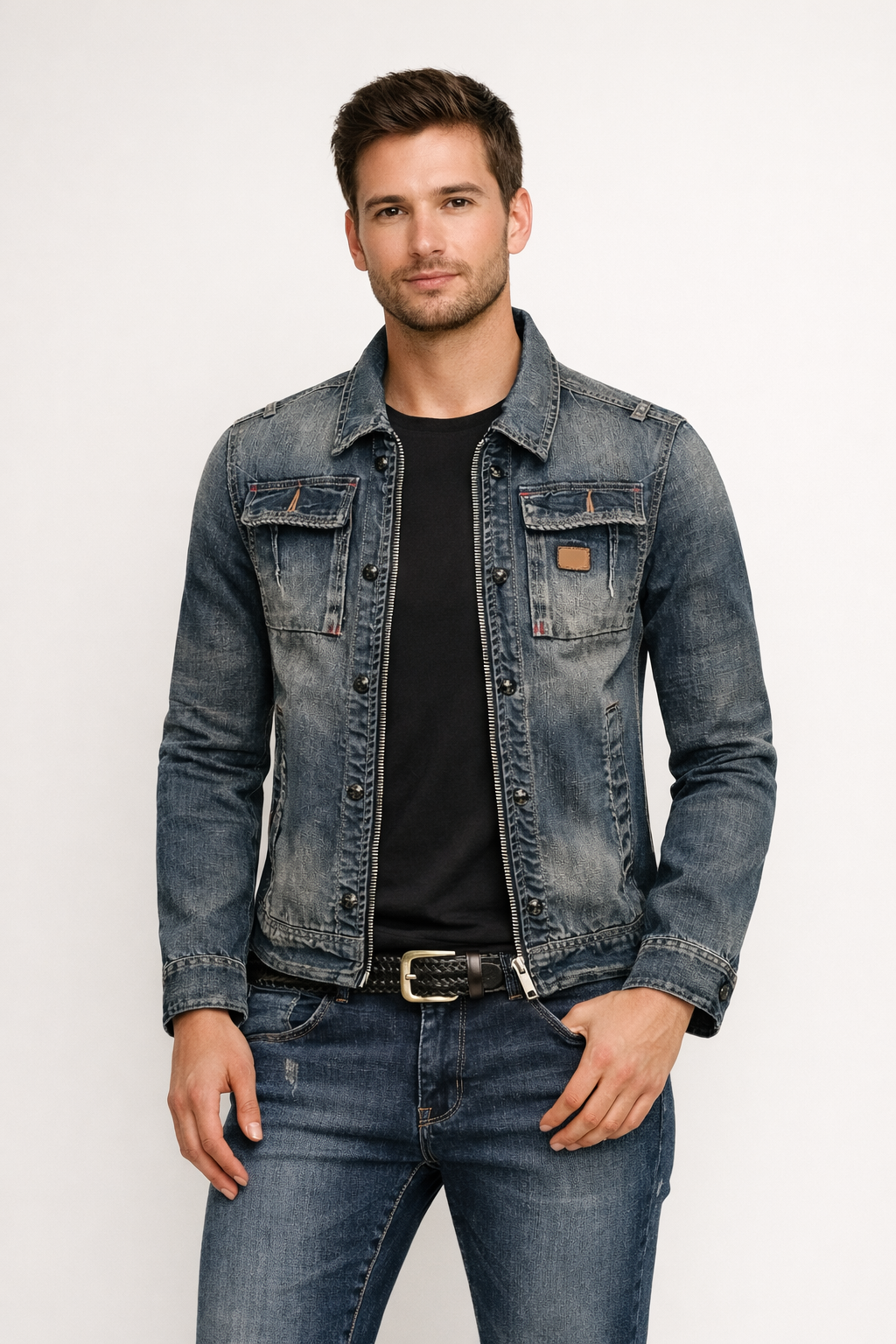 Chaqueta vaquera para hombre estilo casual de primavera - Roberto