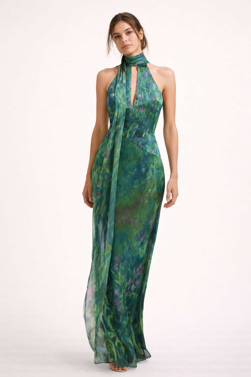 Maxi vestido para mujer con escote halter - Irises