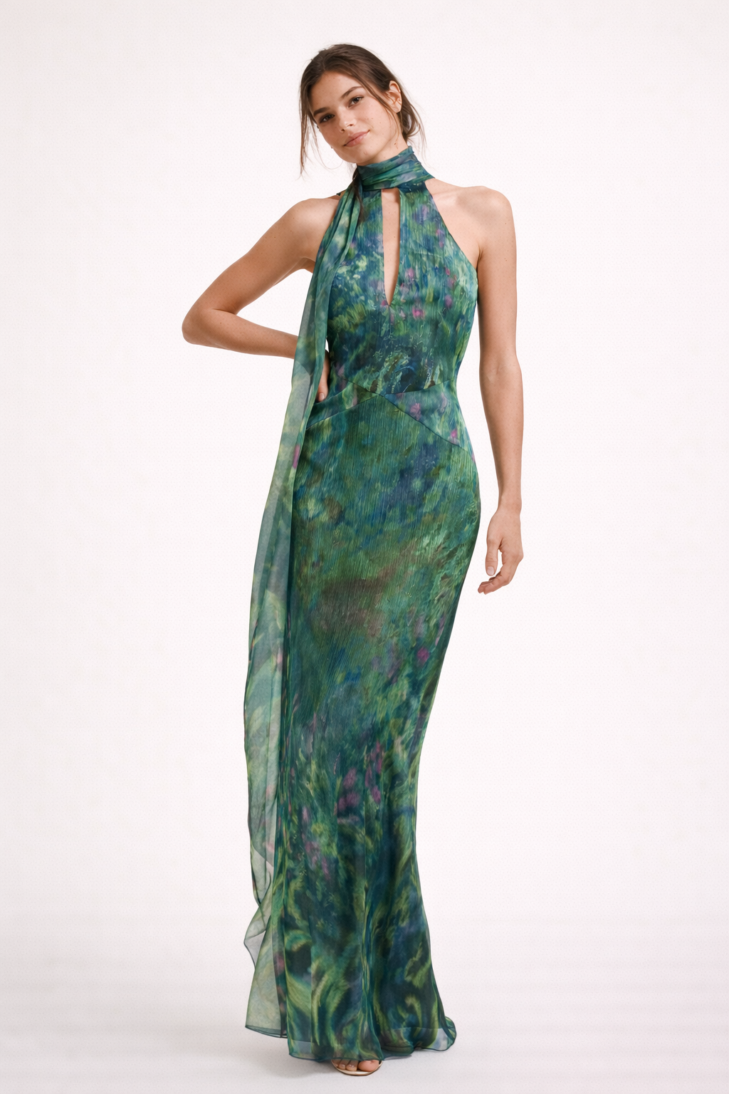 Maxi vestido para mujer con escote halter - Irises