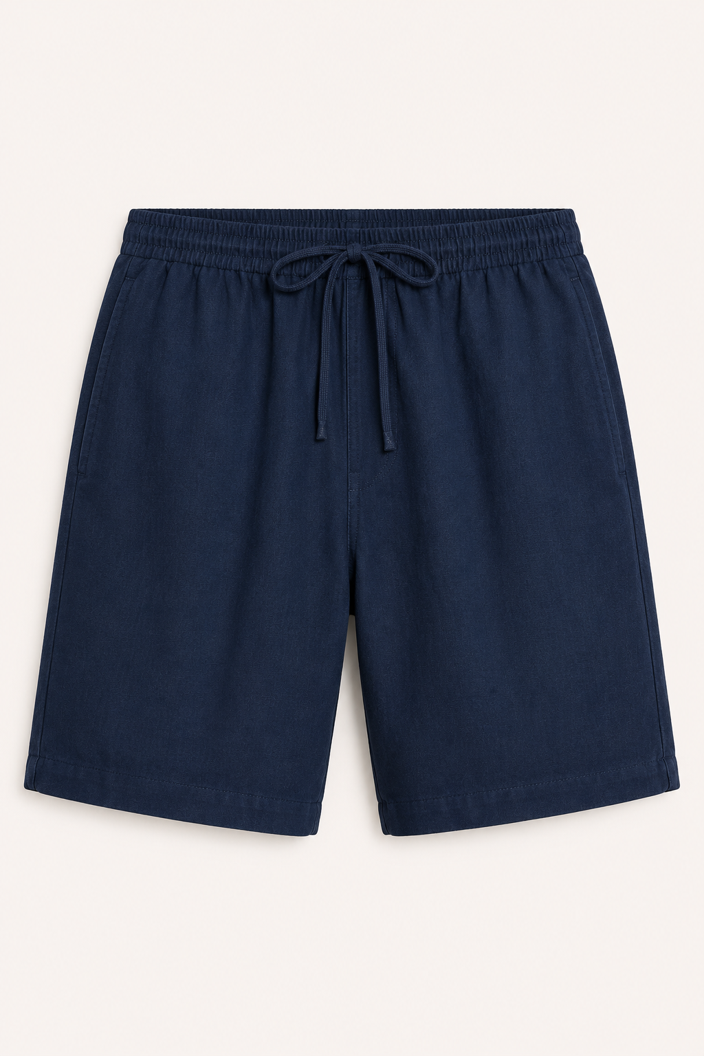 Bermuda lino hombre cintura elástica cordón bolsillos laterales casual - Levin