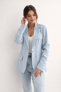 Blazer para mujer de ajuste recto con solapas - Luma