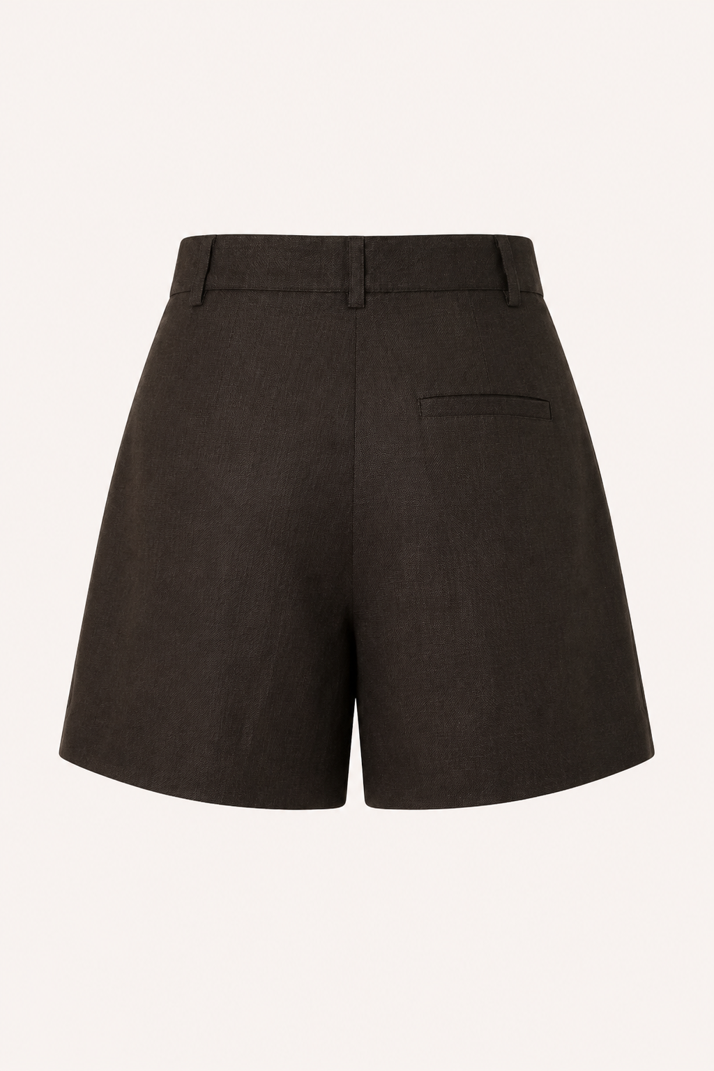 Short mujer lino algodón tiro alto pinzas frontales trabillas cinturón - Holly