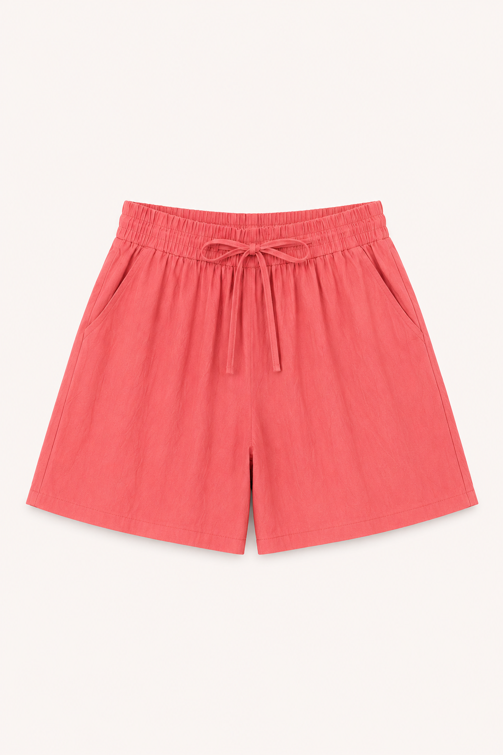 Short mujer lino algodón cintura elástica cordón pierna amplia casual - Anja