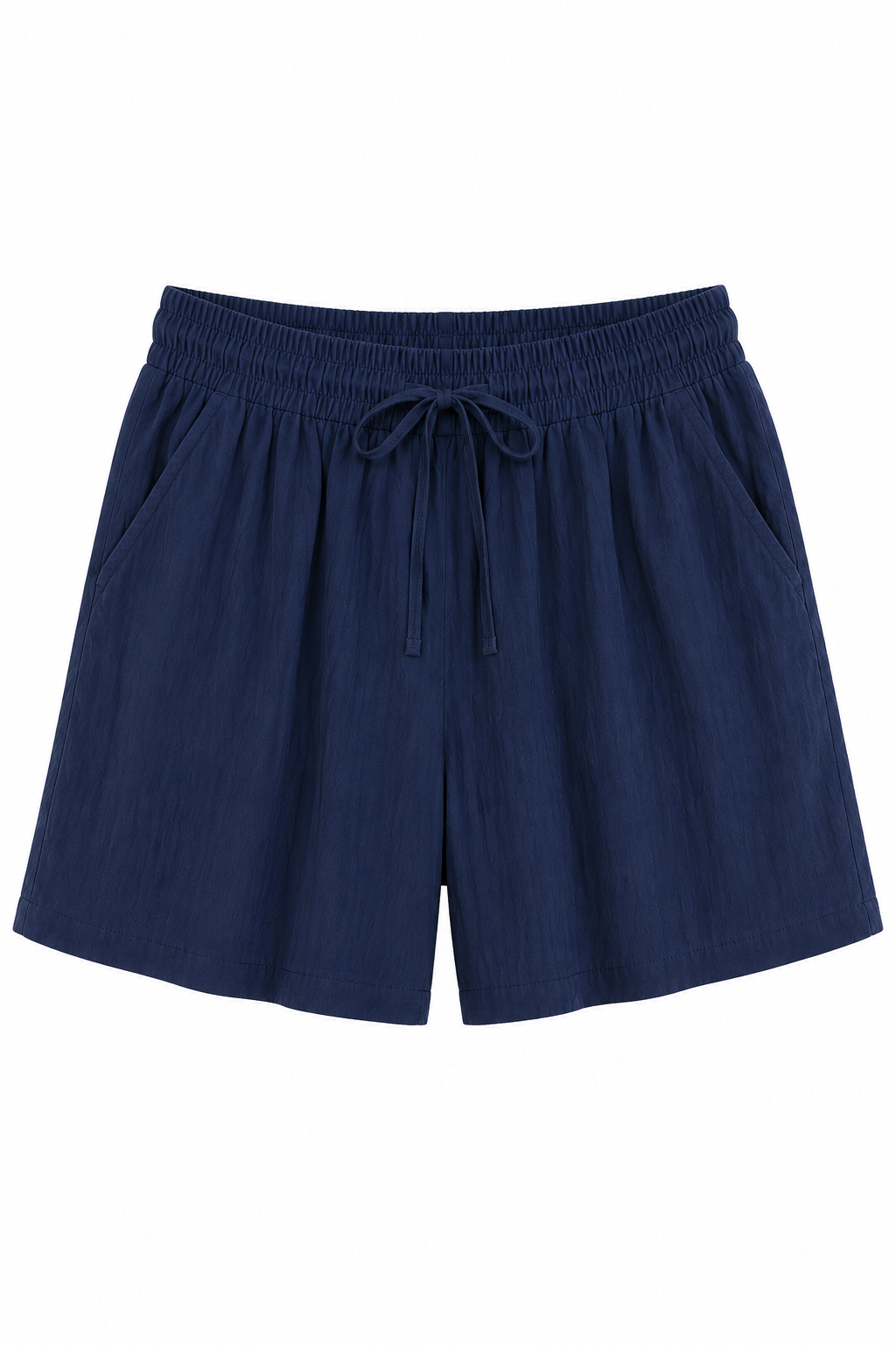 Short mujer lino algodón cintura elástica cordón pierna amplia relajado - Anja