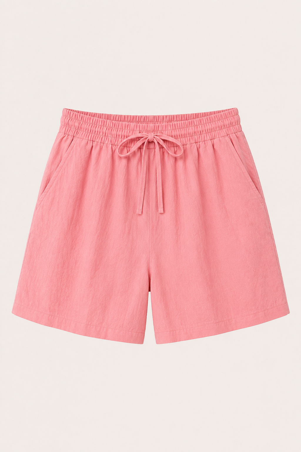 Short mujer lino algodón cintura elástica cordón pierna amplia casual - Anja