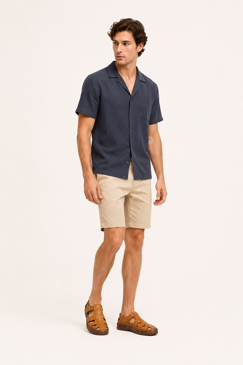 Sandalias hombre cerradas tiras anchas velcro suela gruesa caminata - Oskar