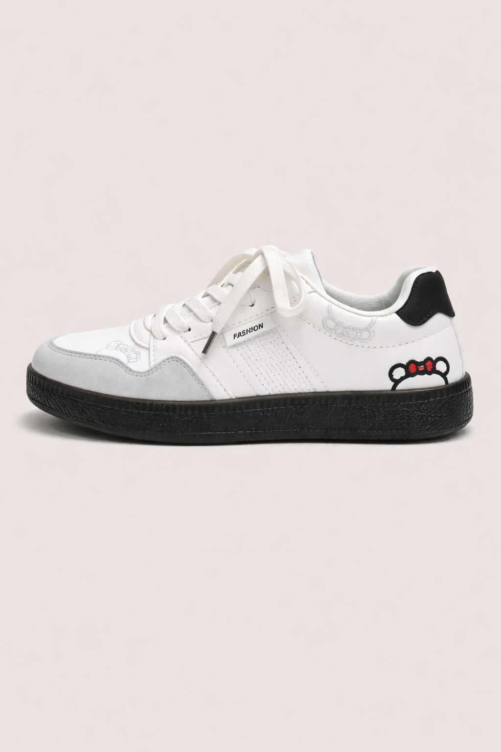Tenis casuales tipo court para mujer con detalle bordado - Katherine
