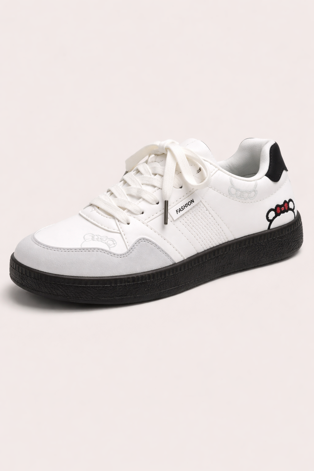 Tenis casuales tipo court para mujer con detalle bordado - Katherine