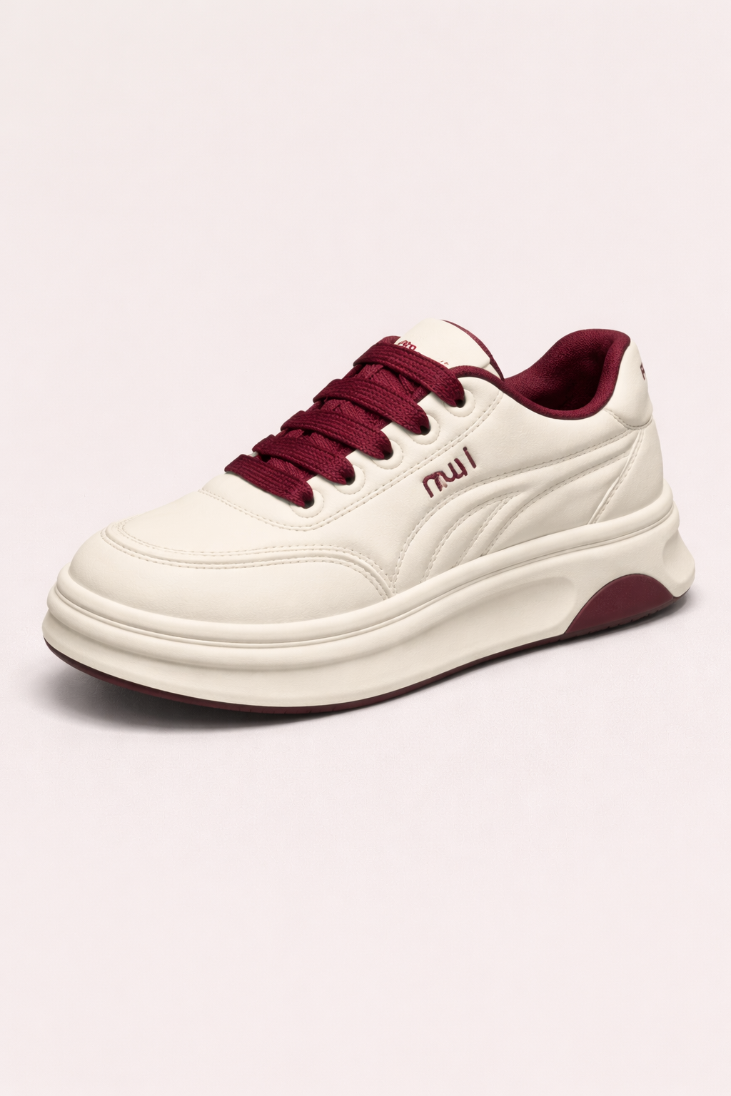 Tenis casuales tipo court para mujer con suela elevada - Sarah