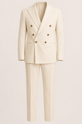 Traje hombre dos piezas americana cruzada corte italiano solapas - Lars