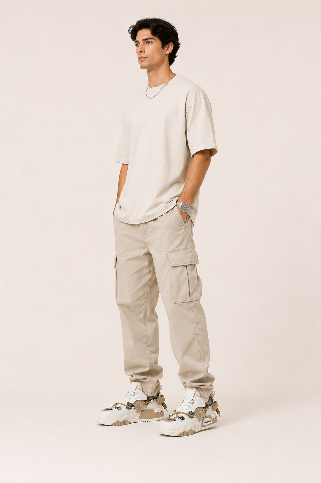 Zapatillas hombre urbanas suela gruesa cordones estilo streetwear casual - Kaelor