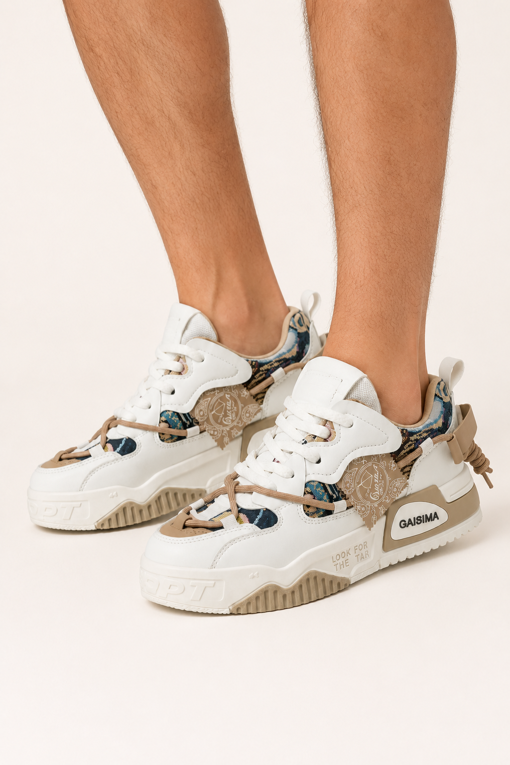 Zapatillas hombre urbanas suela gruesa cordones estilo streetwear casual - Kaelor