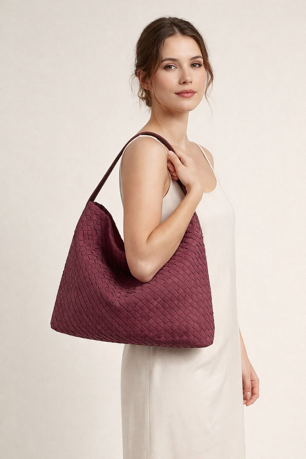 Bolsa tote para mujer diseño trenzado elegante