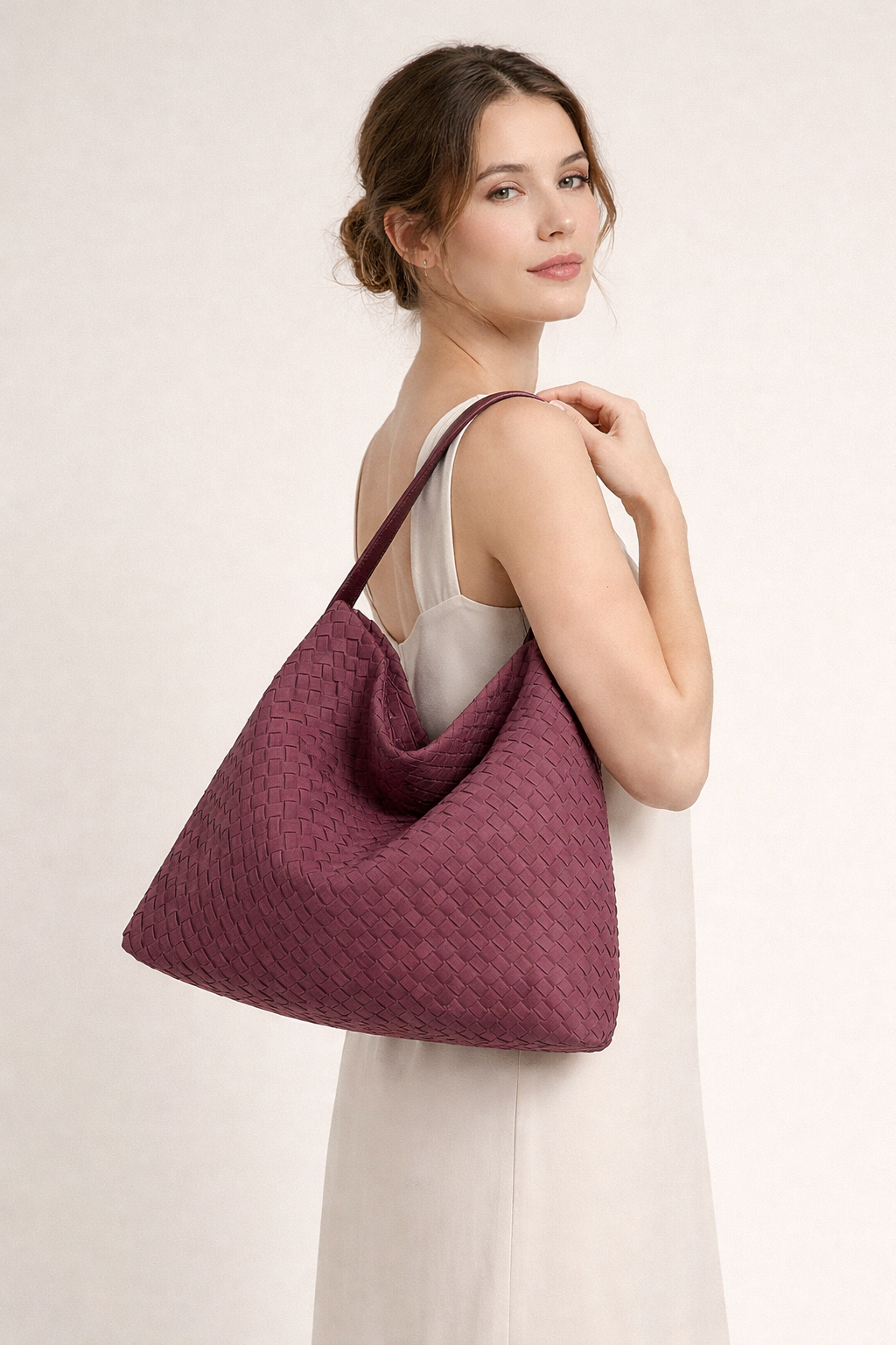 Bolsa tote para mujer diseño trenzado elegante