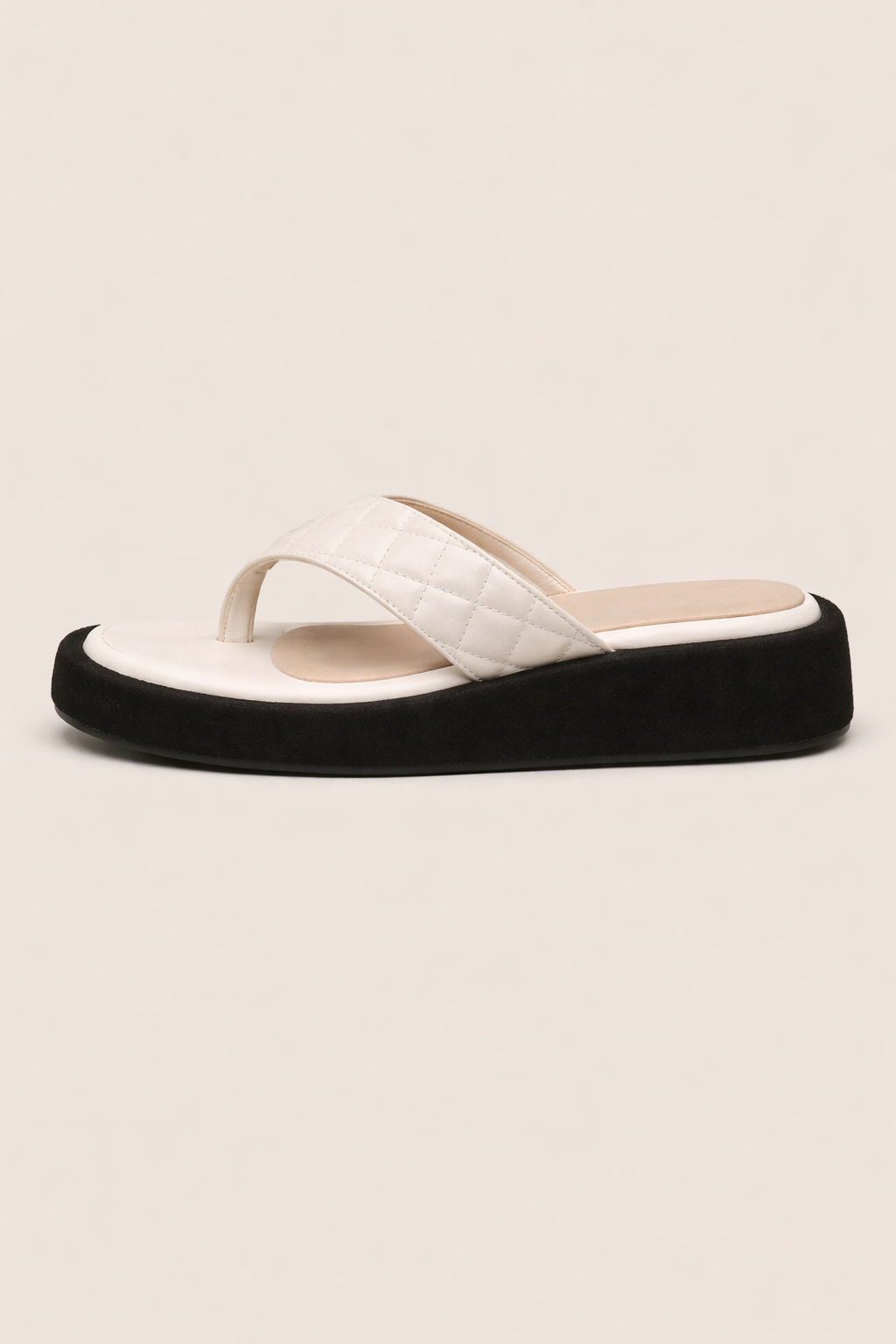 Sandalias tipo flip flop para mujer con suela gruesa y tira acolchada - Adriana