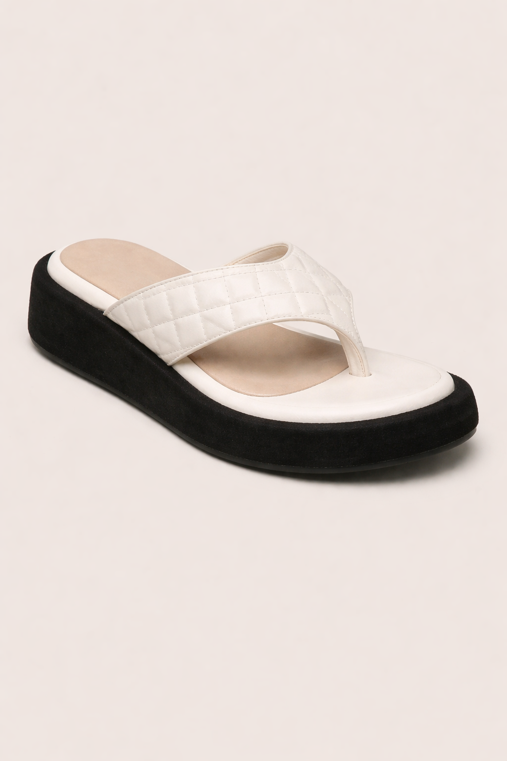 Sandalias tipo flip flop para mujer con suela gruesa y tira acolchada - Adriana