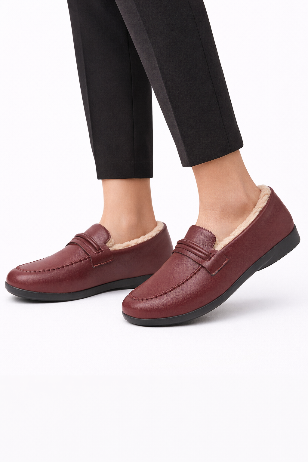 Mocasines de mujer con forro interior térmico y diseño clásico - Selka