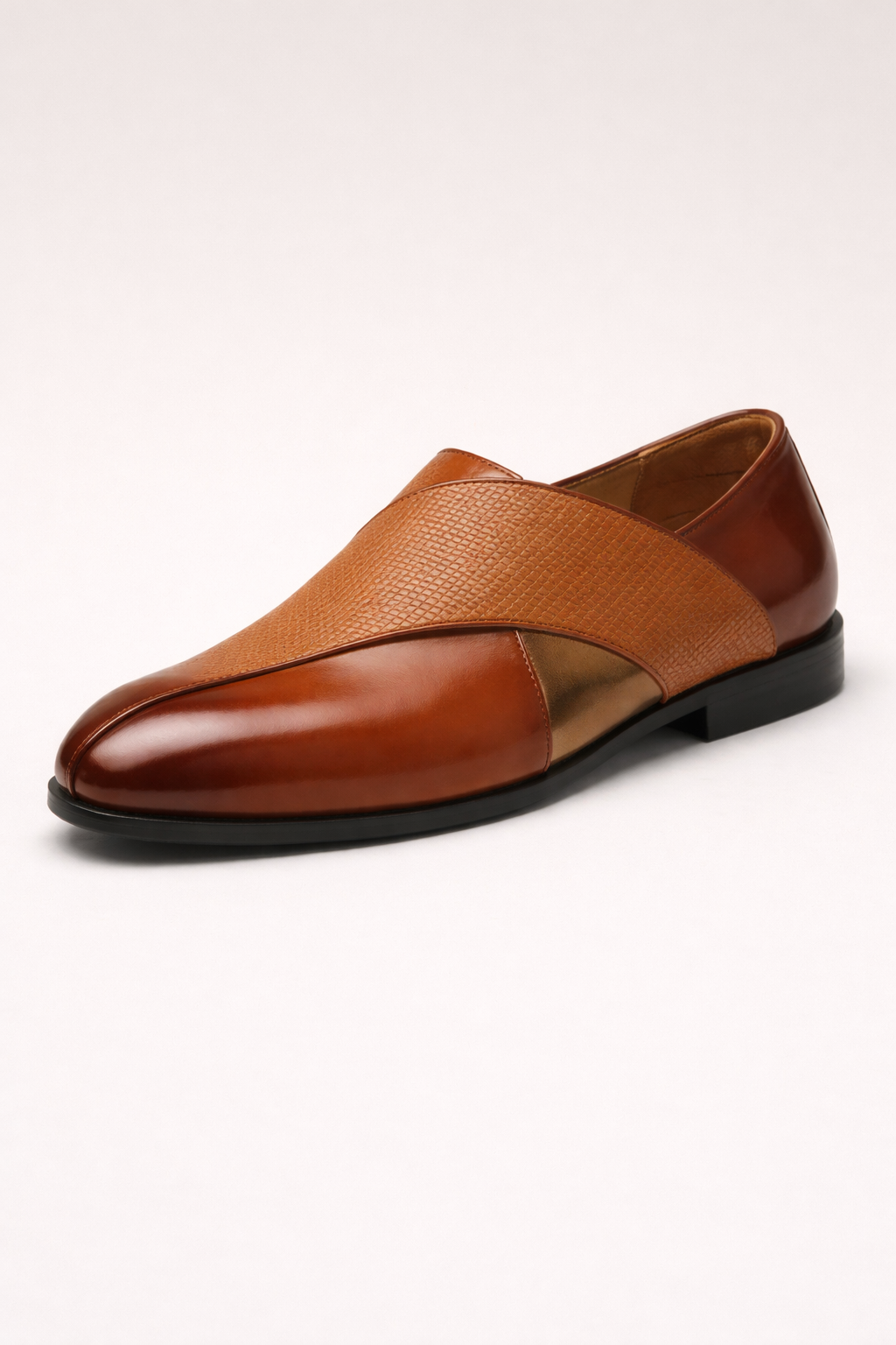 Zapatos de vestir para hombre diseño cruzado elegante - Arvindo