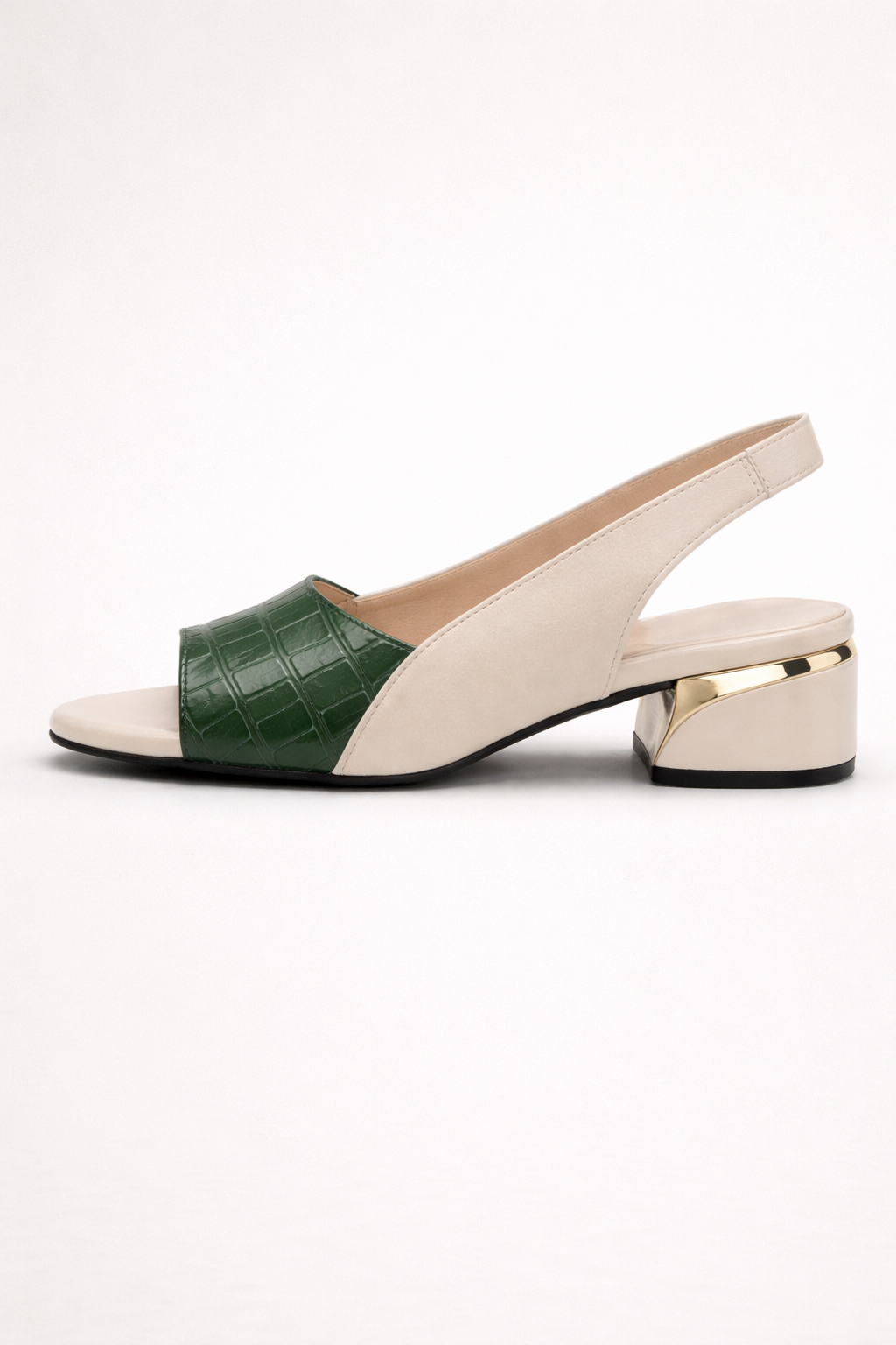 Sandalias de tacón medio para mujer diseño elegante con tira trasera - Lureva