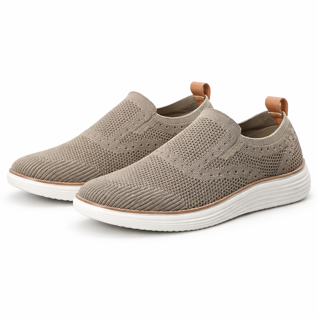 Mocasines ortopédicos para hombre tejido elástico sin cordones - Adrián