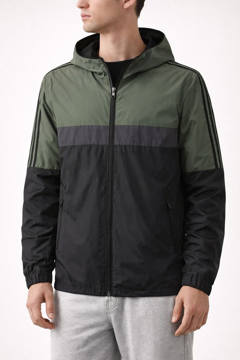 Chaqueta ligera para hombre con capucha y cierre de cremallera - Virex