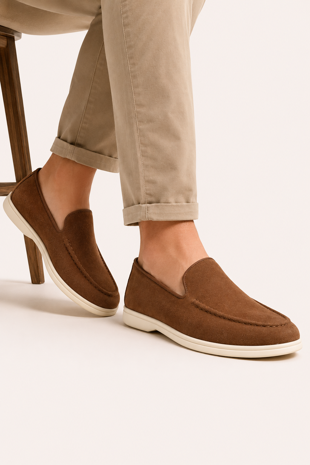 Mocasines hombre slip on pala cerrada costura marcada uso diario - John